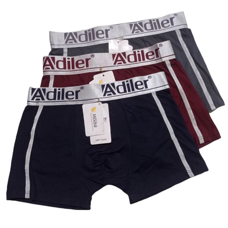 3 PCS CELANA DALAM PRIA DEWASA / BOXER LAKI LAKI ( ADILER) TERBARU DAN TERMURAH