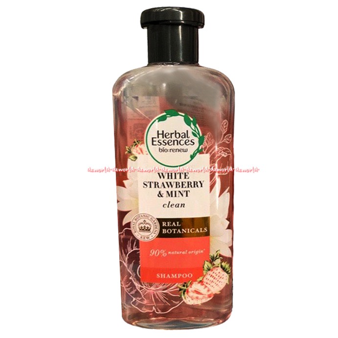 Herbal Essence Bio Renew 400ml White Strawberry &amp; Mint Clean Shampo Volume White Grape Fruit Mosa Mint Sampoo Herbalessence Bening Transparant