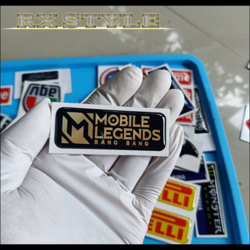 

Stiker timbul resin lentur sticker emblem Mobile Legends