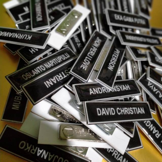 

Name tag/Nama dada resin Magnet