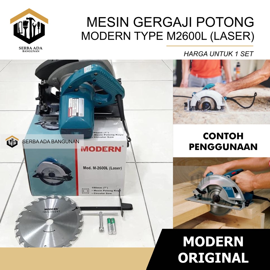 Mesin Circle Potong Kayu Gergaji Circular Saw M 2600 M2600 Modern