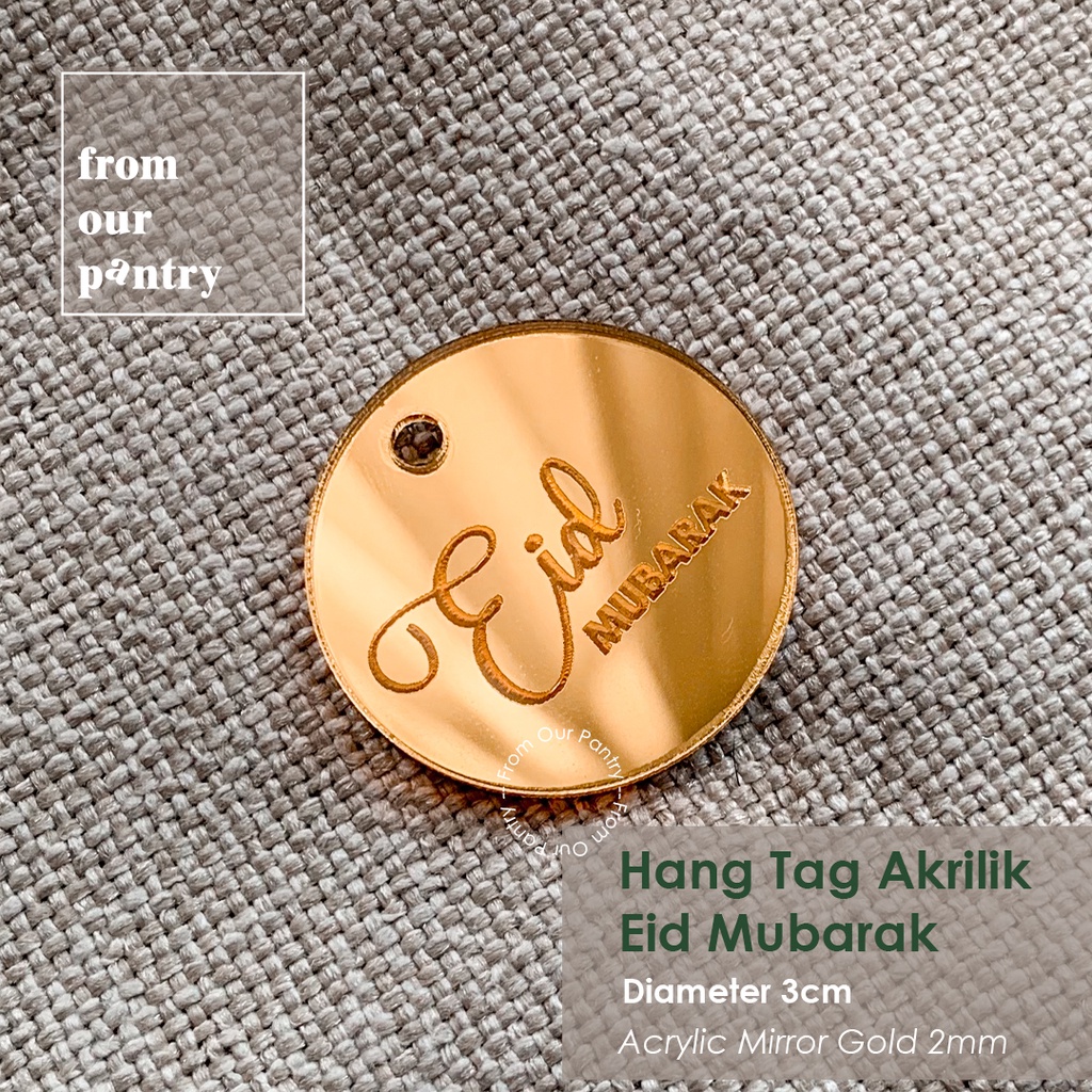 

Hang Tag Akrilik - Hiasan Gantungan Hampers Idul Fitri / Eid / Lebaran
