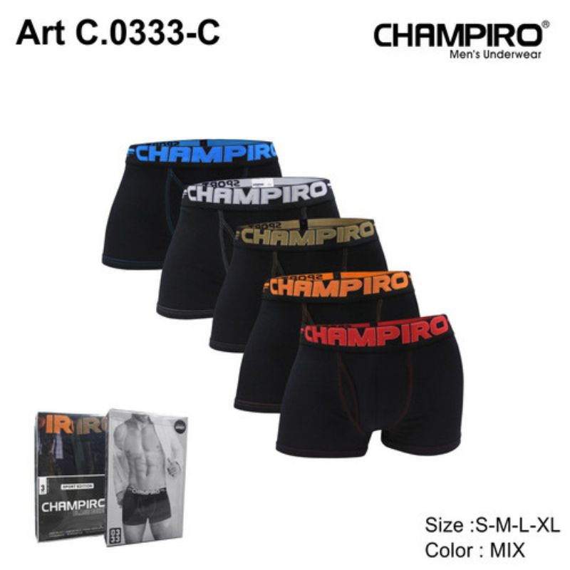 CD BOXER CHAMPIRO || BOXER CHAMPIRO 0333 || CELANA DALAM PRIA