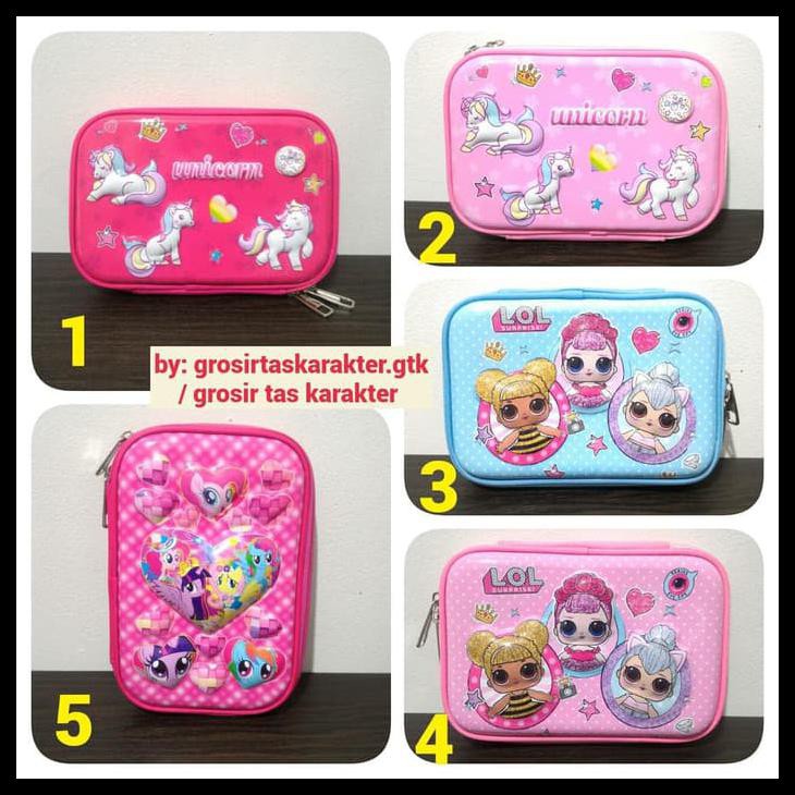 

READY STOK TEMPAT PENSIL ANAK PEREMPUAN KARAKTER PONY UNICORN KOTAK PENCIL HARD PAKET ALAT TULIS