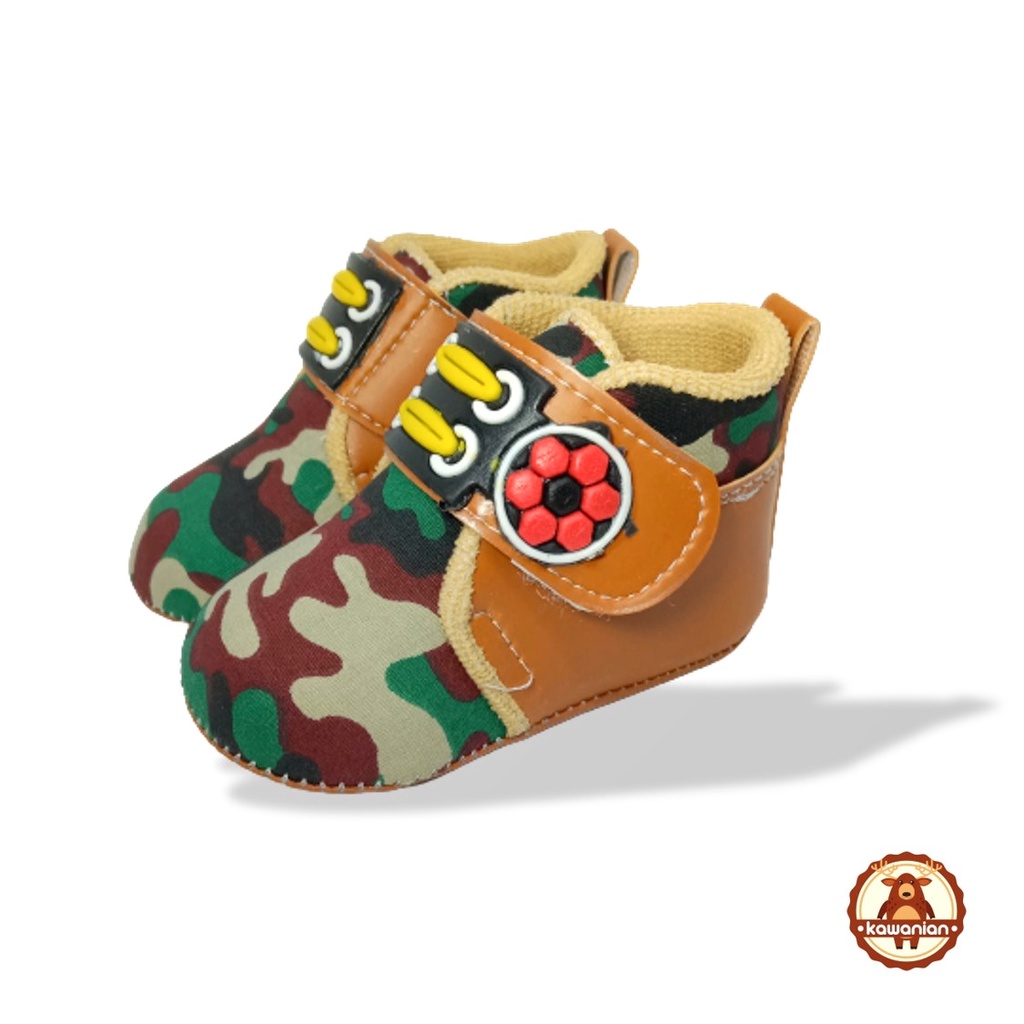 Sepatu Bayi Lucu Laki Laki Gendong Boot Army 4 - 14 Bulan