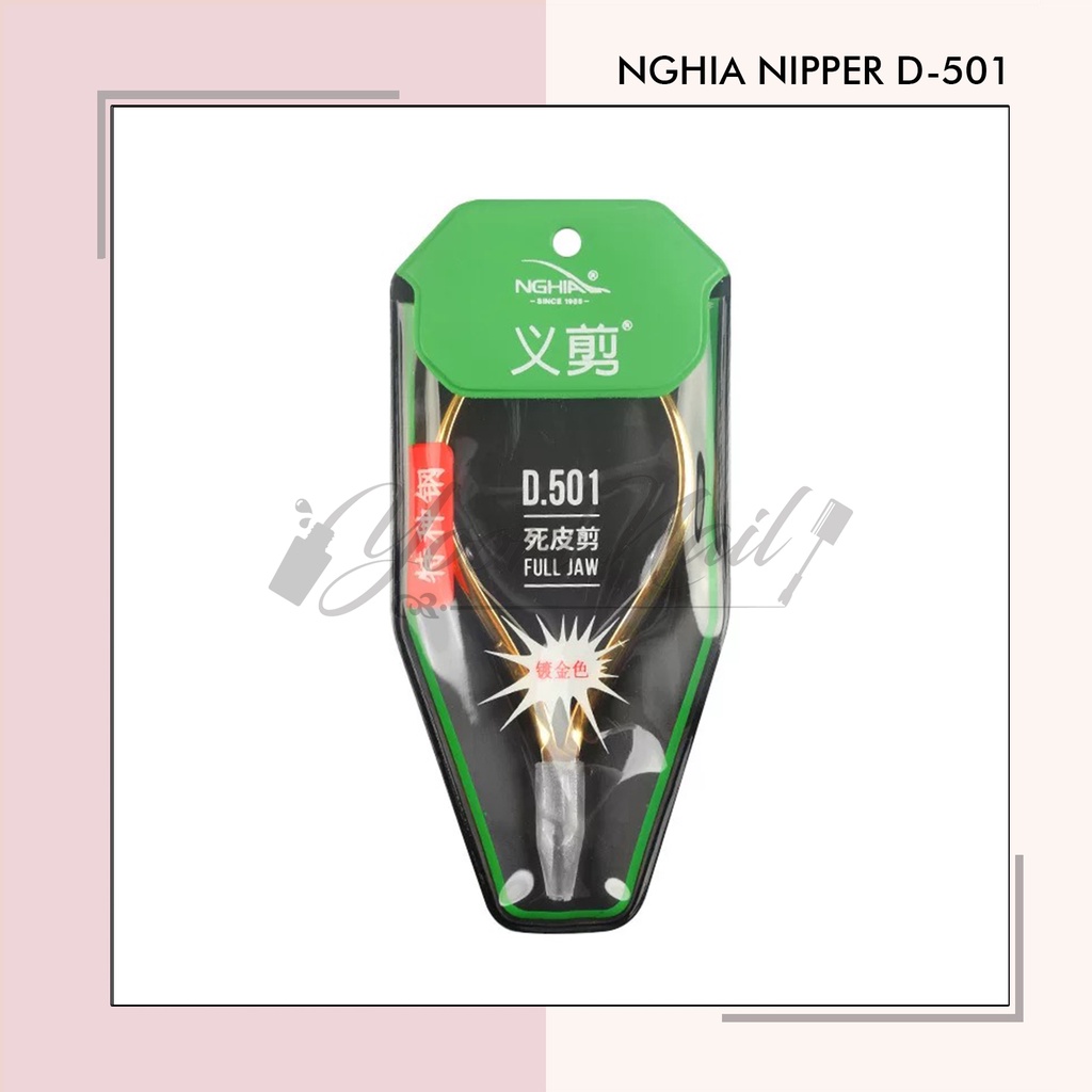 Nipper NGHIA Gold D-501 nail art pemotong kutikula gunting kuku manicure cuticle nipper