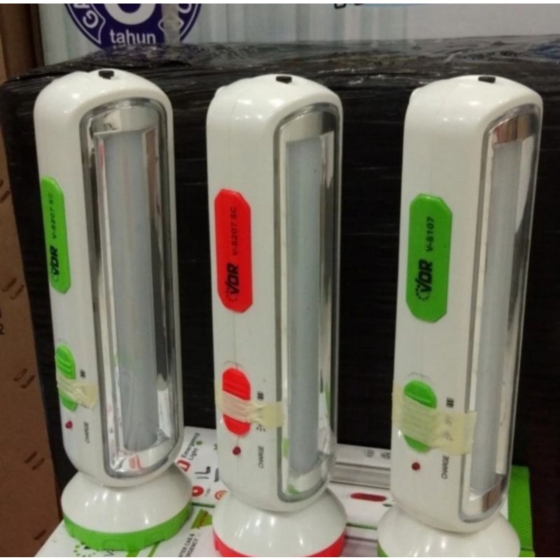 Emergency Lamp LED + Senter V-5207 SC 2W + 18SMD VDR