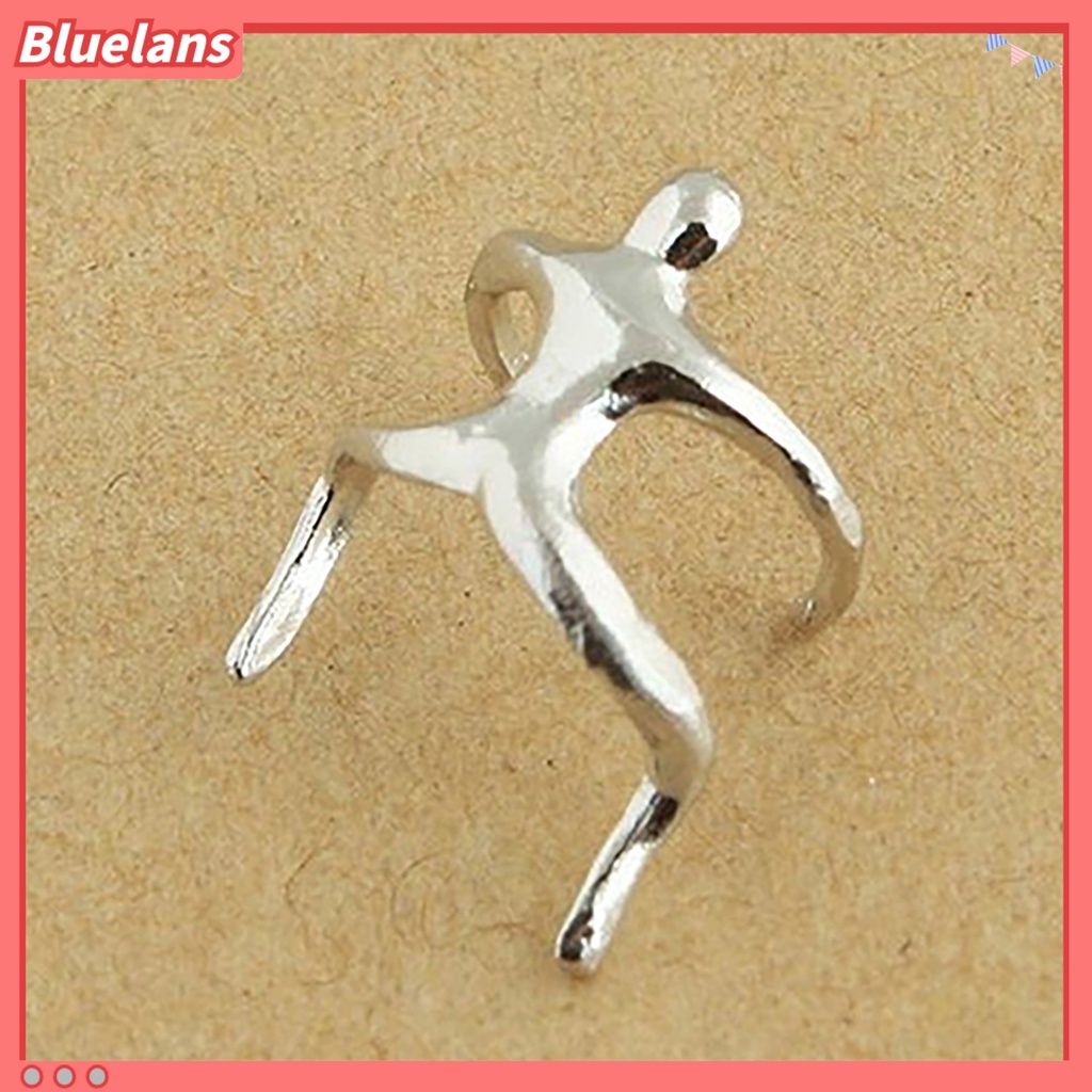 Bluelans 1Pc Ear Clip Small Man Shape Ear Decoration Non-piercing Women Cartilage Earrings