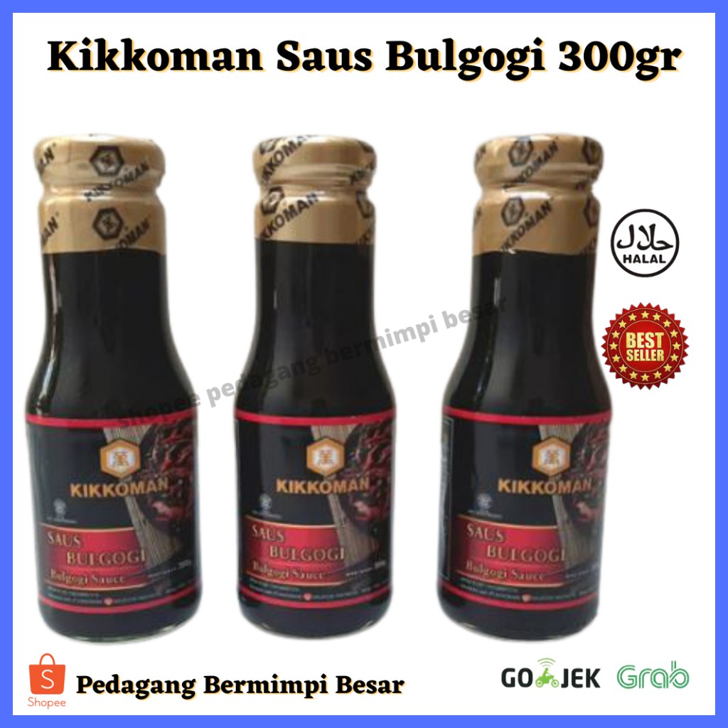 Kikkoman Saus Bulgogi 300gr | Saus Bulgogi Halal | Bulgogi Sauce