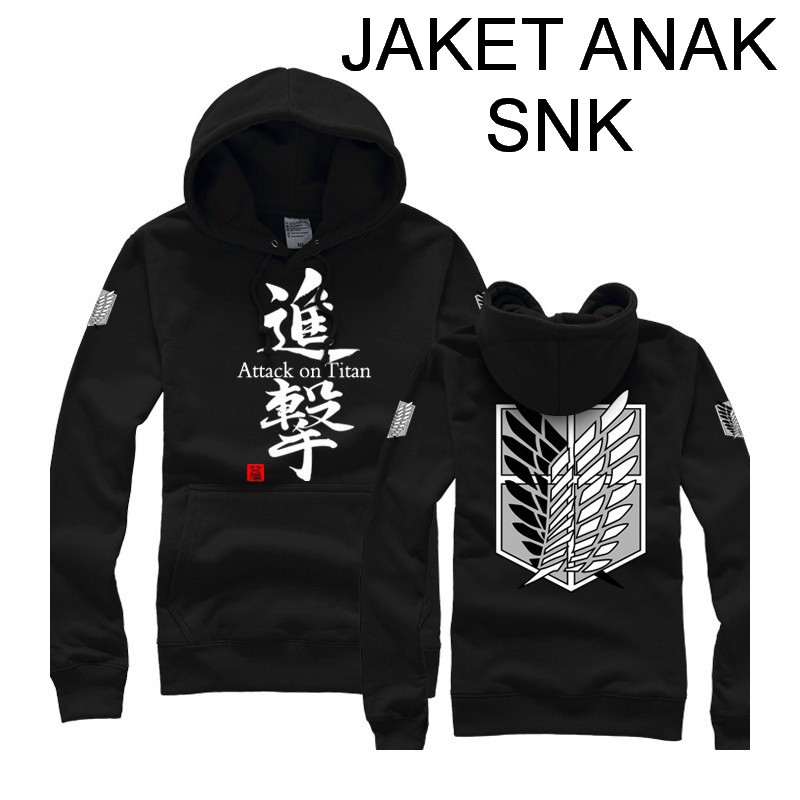 Jaket Anak Anime Anak Sweater Attack On Titan AOT Fashion Anak Hoodie