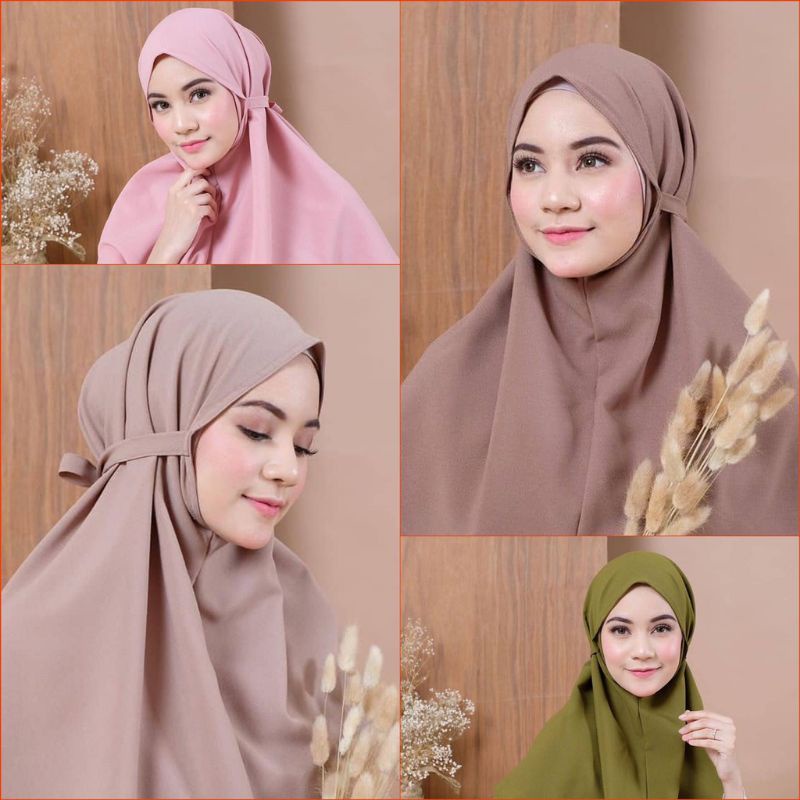 (DM) BERGO TALI JILBAB INSTAN BERGO MARYAM KHIMAR INSTANT DIAMOND KHIMAR