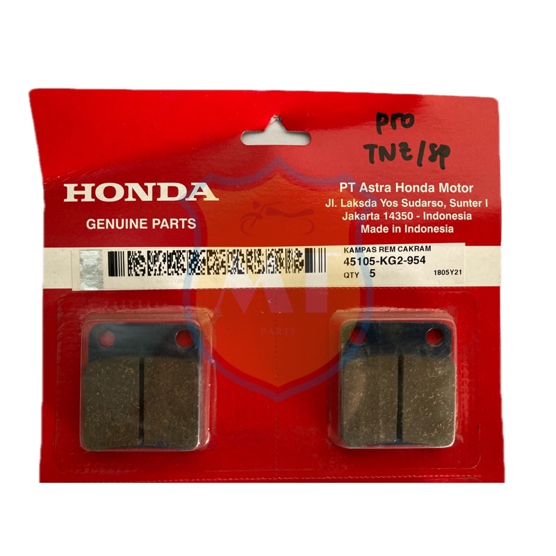 Kampas Rem Depan Cakram / Dispad / Disc Pad GL Pro Original Honda AHM