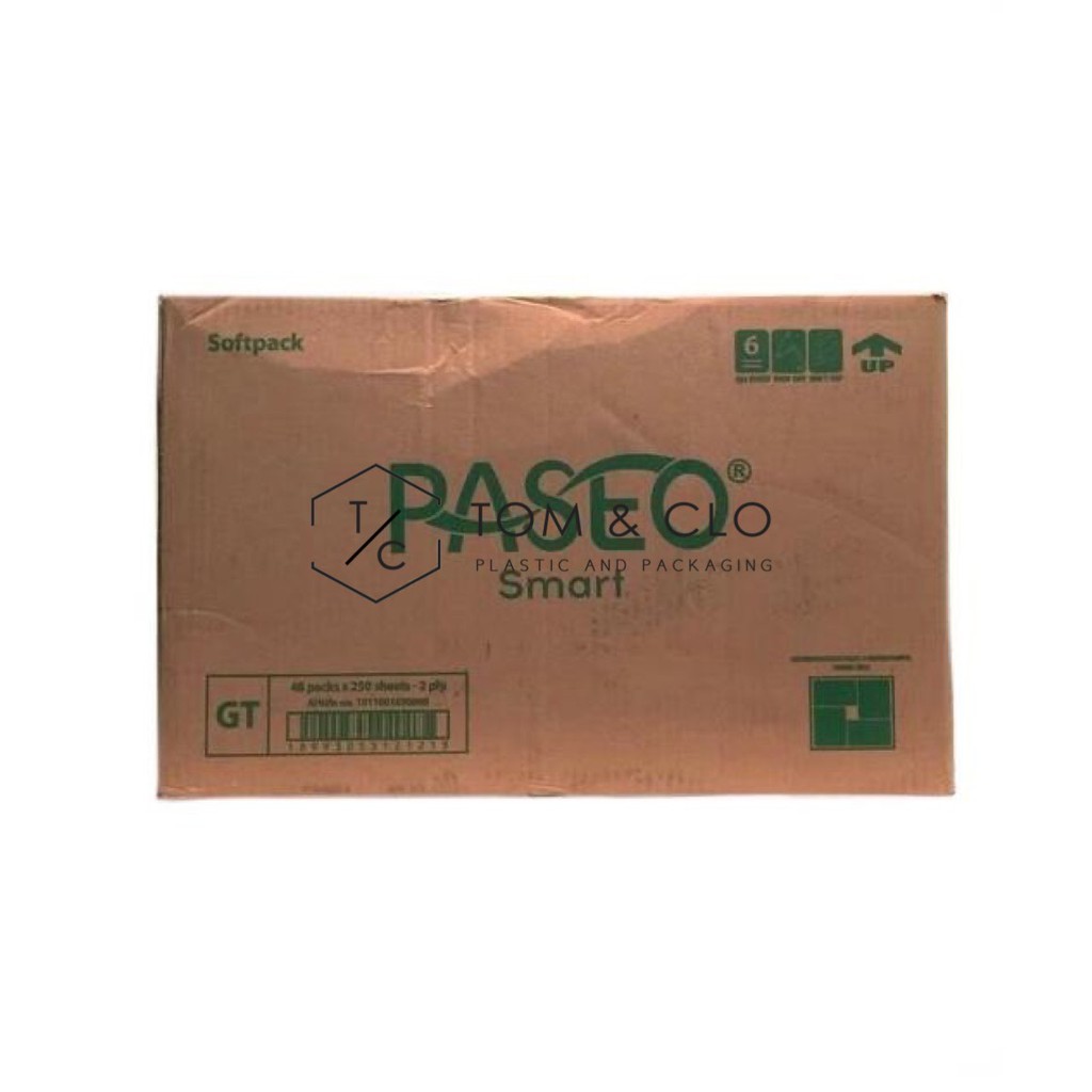 Paseo Smart Facial Tissue 250 sheets 1 dus ( 48 pcs )