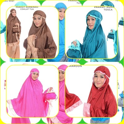 HOT PROMO  NEW MOTIF - MUKENA PARASIT KOMBINASI - MUKENA TRAVELING