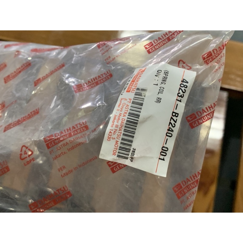 Per Keong Spring Coil Belakang Ayla - Agya 48231-BZ240-001