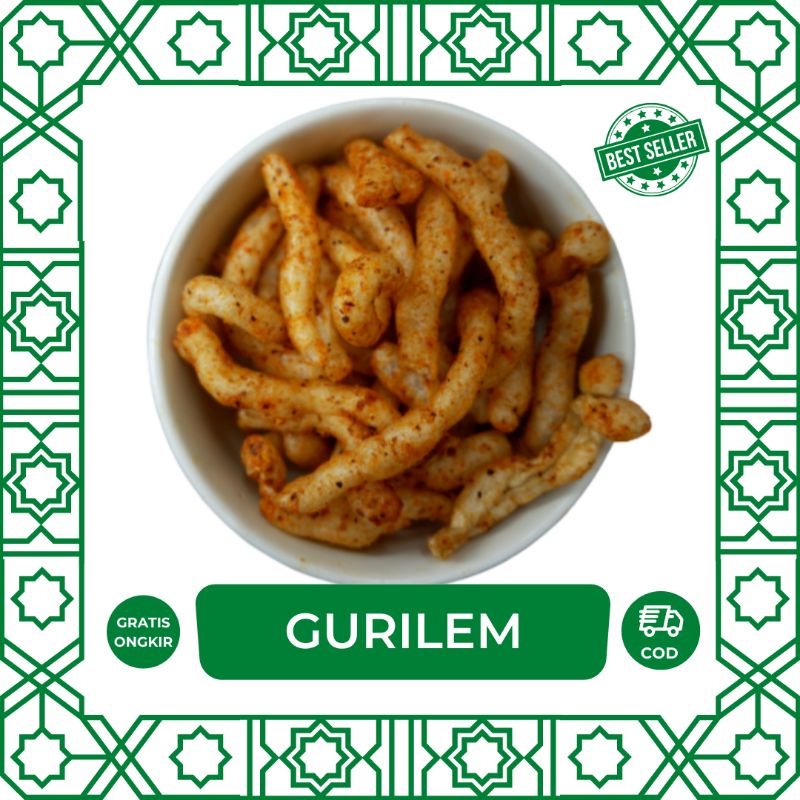 

Krupuk Gulilem gurih enak plem cemilan bandung oleh oleh bandung