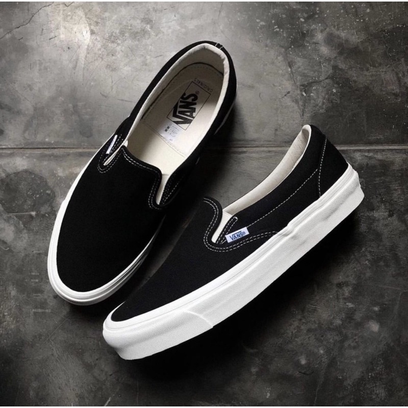Vans Slip On Black White OG LX