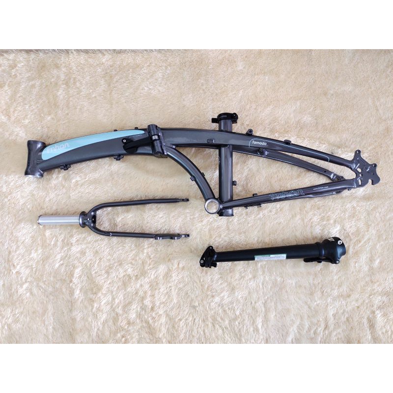 Frameset Fnhon Tornado Abu-abu Biru 20 22 inch