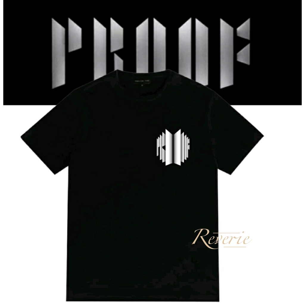 KAOS BAJU BTS HOLOGRAM PROOF LOGO KECIL TSHIRT BT21 BANGTAN STYLE ARMY KPOP FASHION
