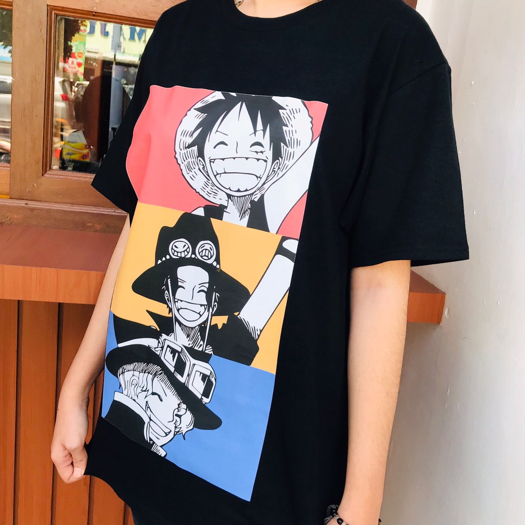 Tshirt One Piece Luffy Sabo Asce Bonding Mugiwara