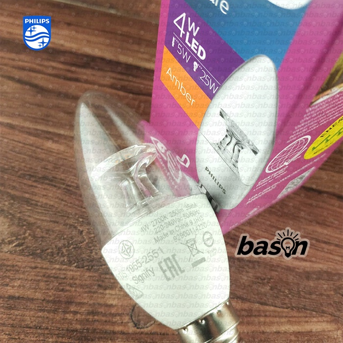 PHILIPS LED Candle 4W E14 220V B35 - Cahaya Kuning