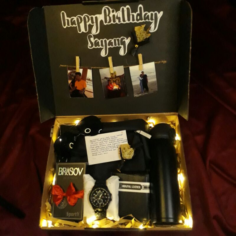 

hadiah cowok / giftbox / gift / black series / hamper ultah