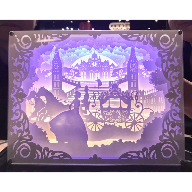 

Acrylic 3 D box Cinderela with light-pajangan-hadiah, pajangan , dekorasi , hadiah , hampers.