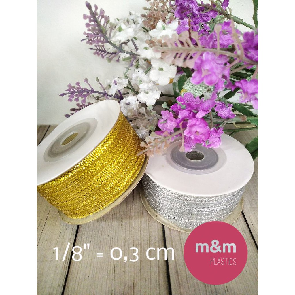 

Pita Glitter Pita Gold Silver 0,3 cm 1/8 inci