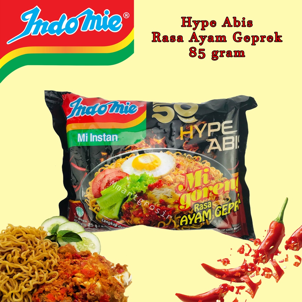 

Mie Goreng Instan * Indomie * Mie Goreng Rasa Ayam Geprek * 85gr