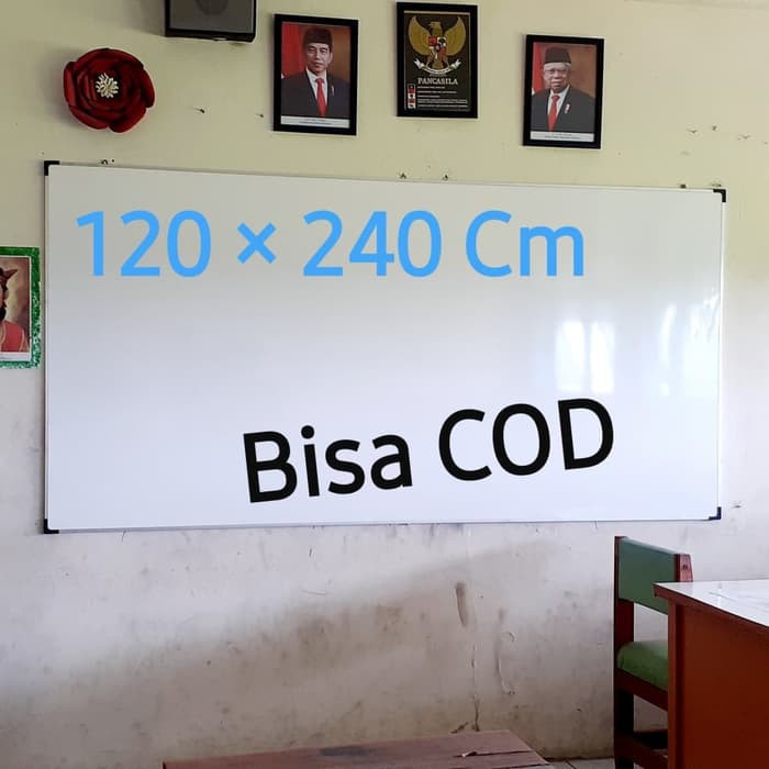 

white board sekolah 120 × 240 Cm