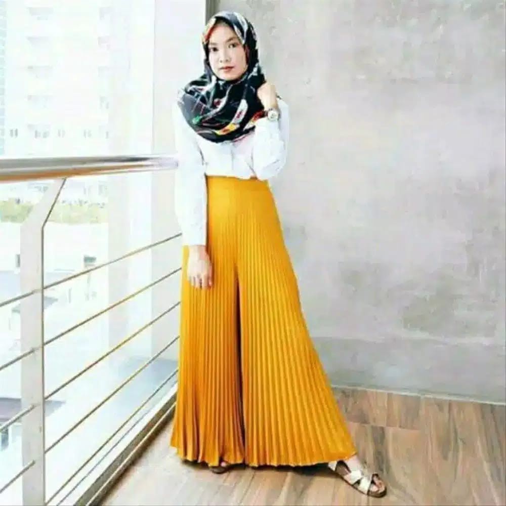 CELANA PLISKET KULOT TERLARIS MURAH PLEATED PANTS PRISKET
