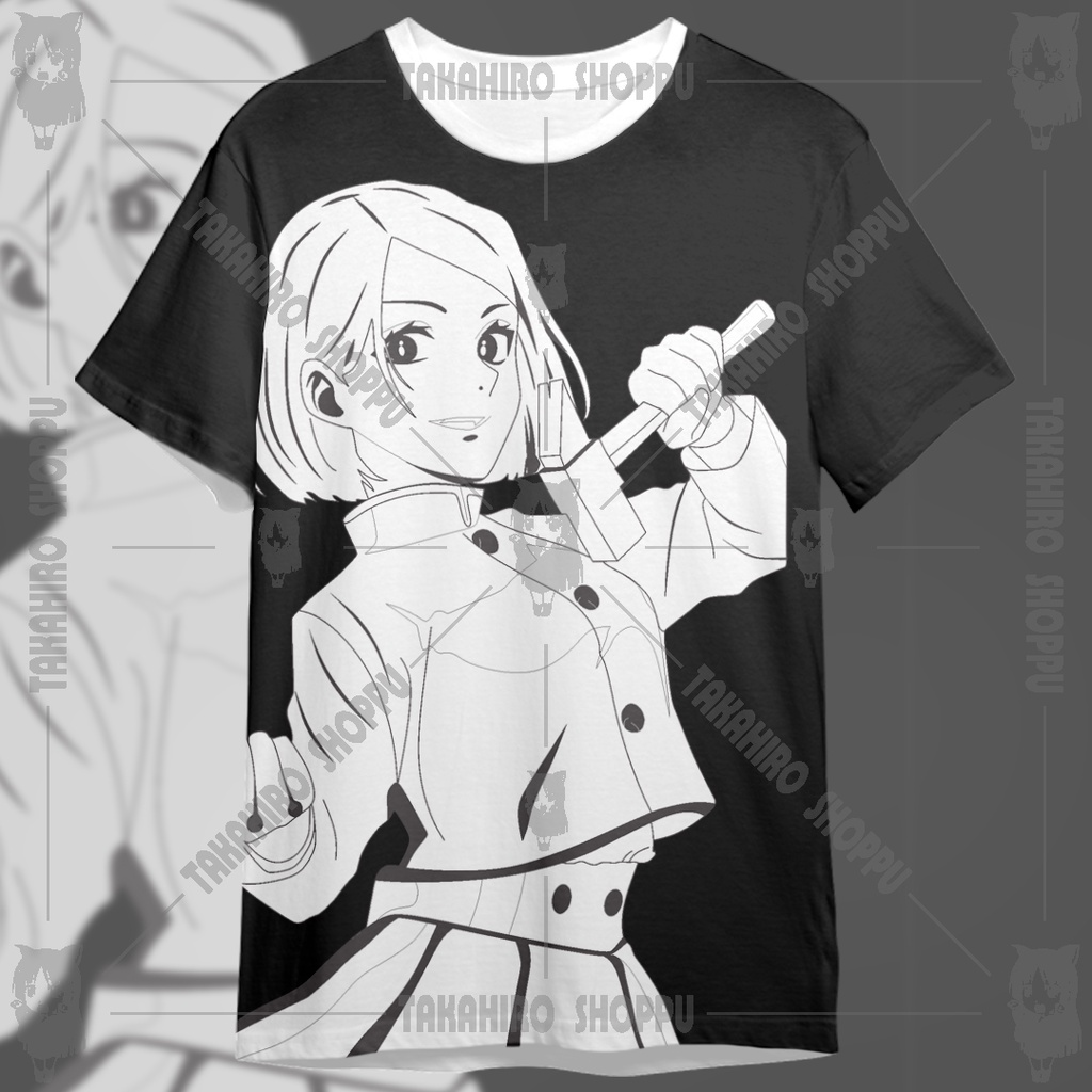 Baju Kaos FullPrint Jujutsu Kaisen NOBARA KUGISAKI