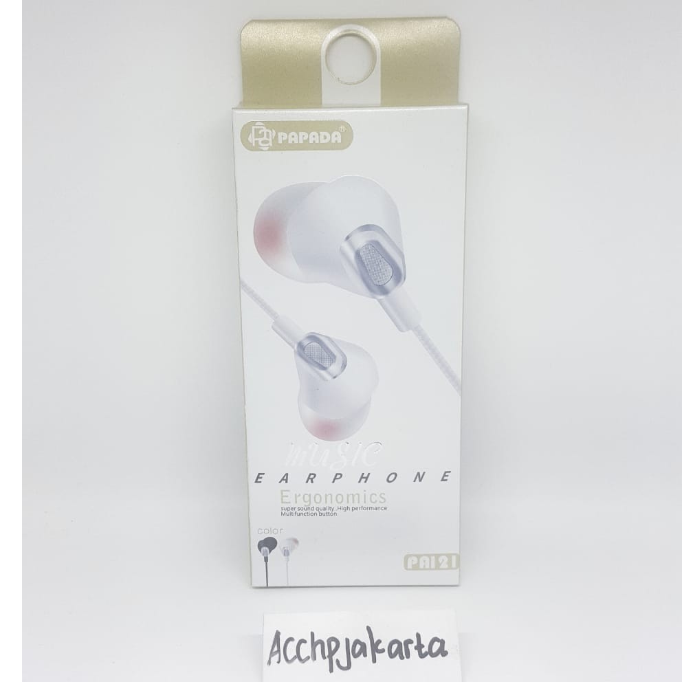 Handsfree Headset Earphone PAPADA PA-121 PA.121 original Headset Earphone Papada Original