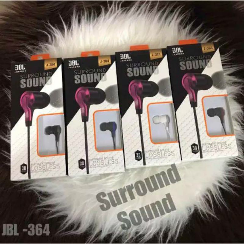 HF HEADSET/EARPHONE JBL J-364 PREMIUM SURROUND SOUND STRONG BASS