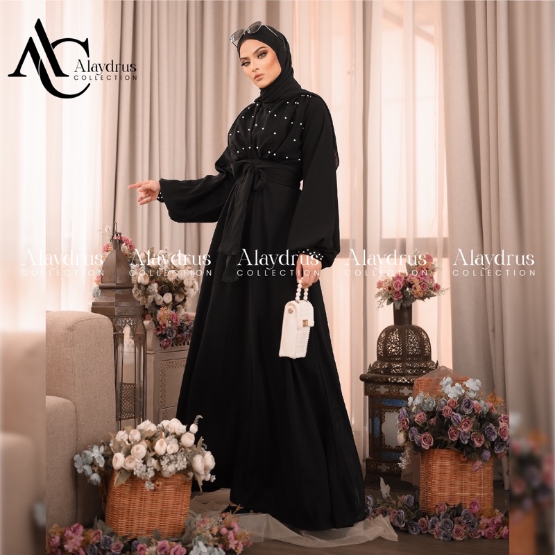 Abaya Baju Muslim Bordir Gamis Dress Arab Saudi Zephy Turki Umroh Dubai Turkey India 846