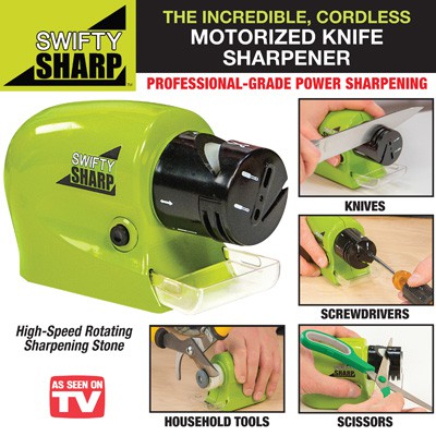 Swifty Sharp Pengasah Pisau gunting otomatis elektrik knife sharpener