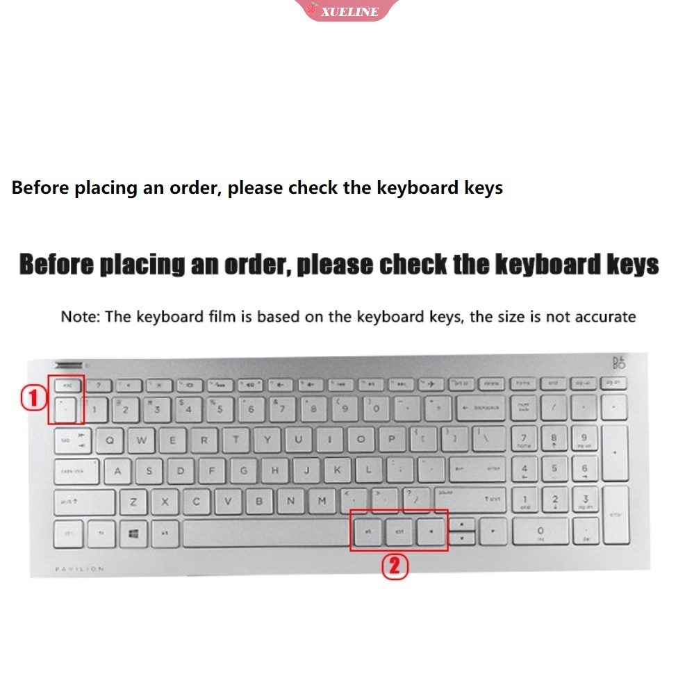 Hp 15.6 &quot;film Membran Pelindung keyboard Komputer / laptop Anti Debu Kualitas Tinggi