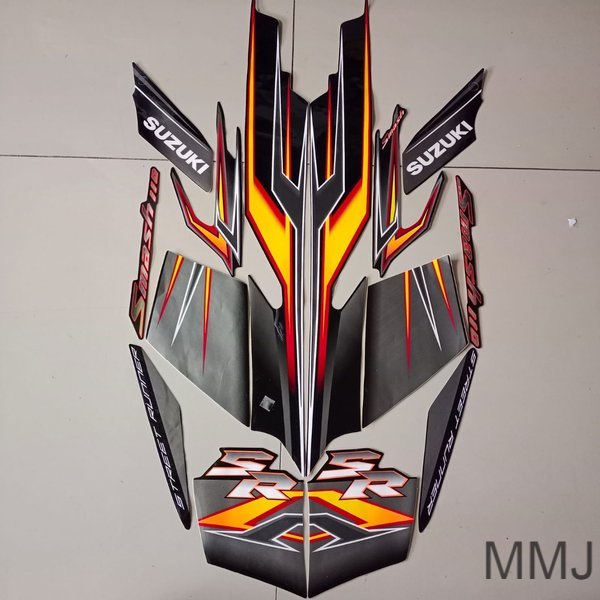 Sticker striping Suzuki smash 2008 hitam