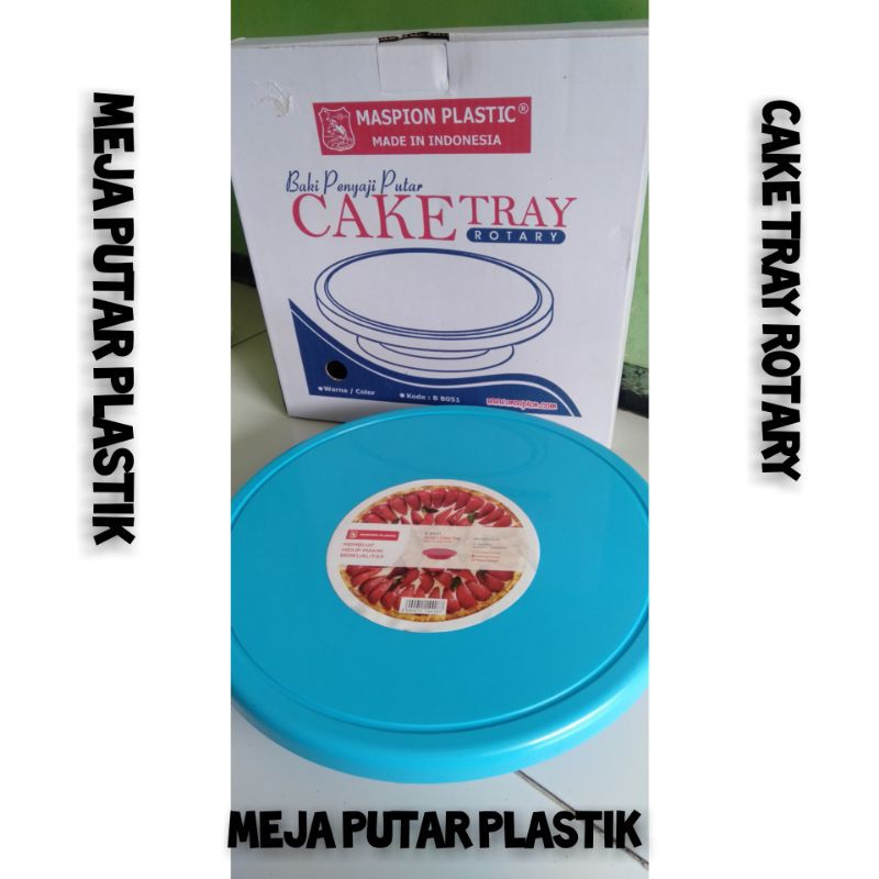meja putar plastik/ cake tray rotary