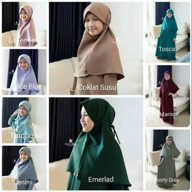 GAMIS SET ANAK MAFAZA KIDS BY HIJAB ALSA | GAMIS SET KHIMAR ANAK
