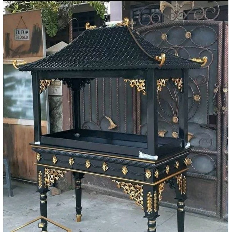 MEJA UKIR AQUARIUM MEJA MINIMALIS AQUARIUM TEMPAT AQUARIUM KAYU JATI TERMURAH