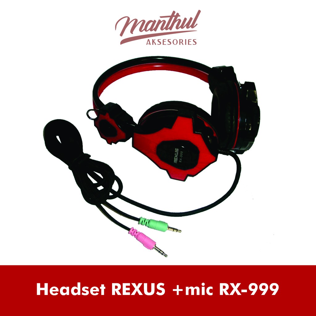 Headset Gaming plus Mic - Rexus RX-999