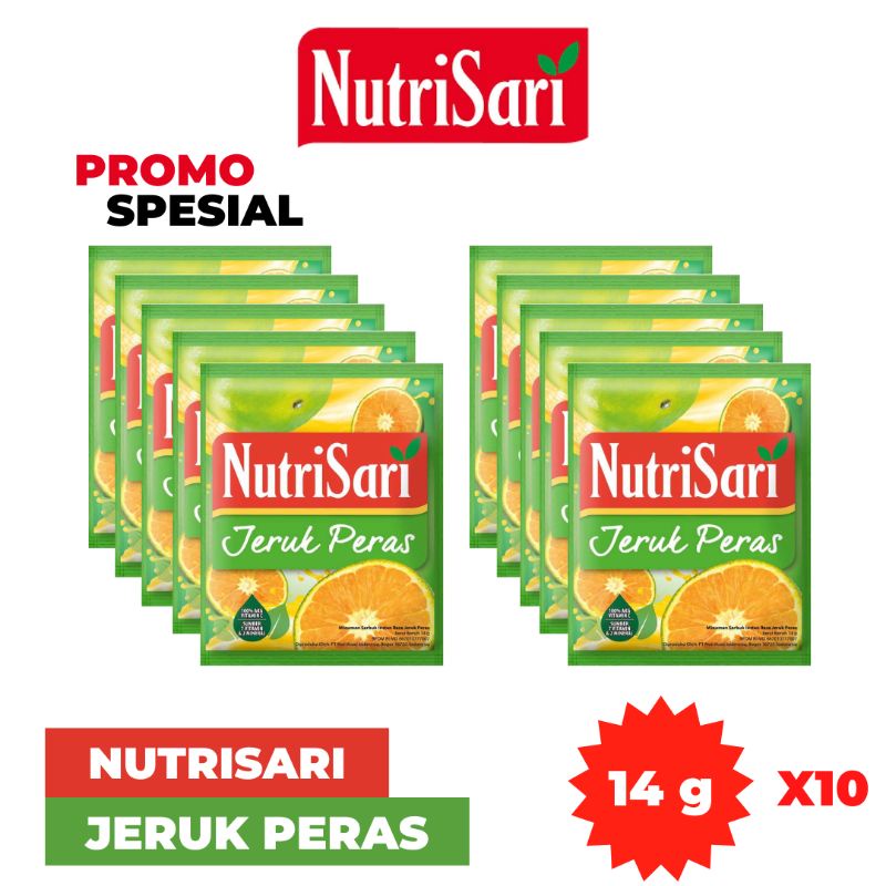 

NUTRISARI JERUK PERAS 14 G X 10 PCS