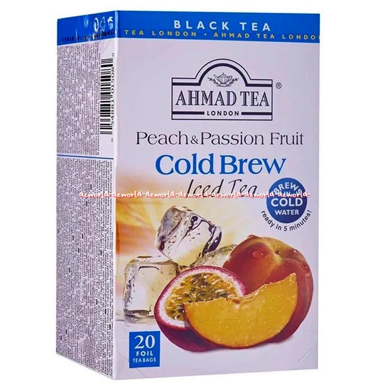 Ahmad Tea Peach Passion Fruit Cold Brew Ice Tea 20bag Teh Hitam Rasa Buah Peach Import Black Tea Ahmattea