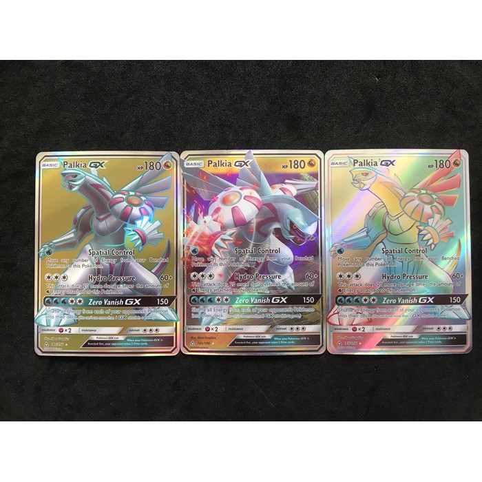 Kartu Pokemon TCG Sun&Moon Palkia GX FULLSET (3 kartu)