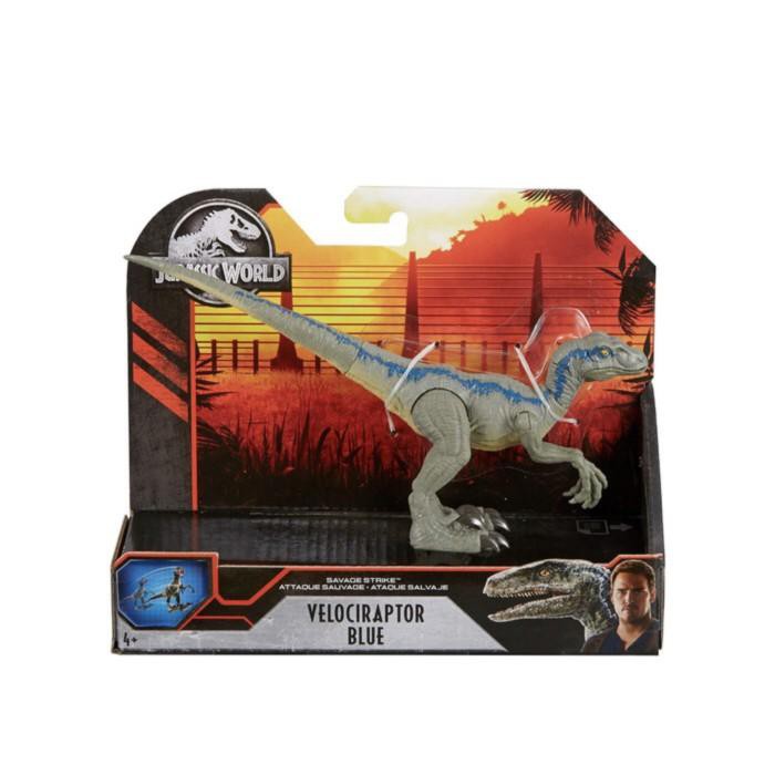 Jual Mattel Jurassic World Savage Strike - Velociraptor Blue Murah