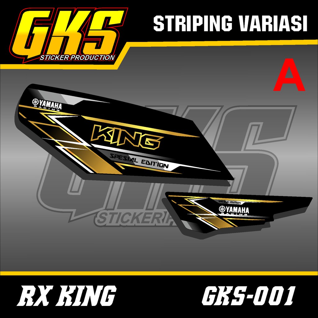 Striping Rx King - Stiker Variasi List Motor Rx King Racing Airbrush GKS-001