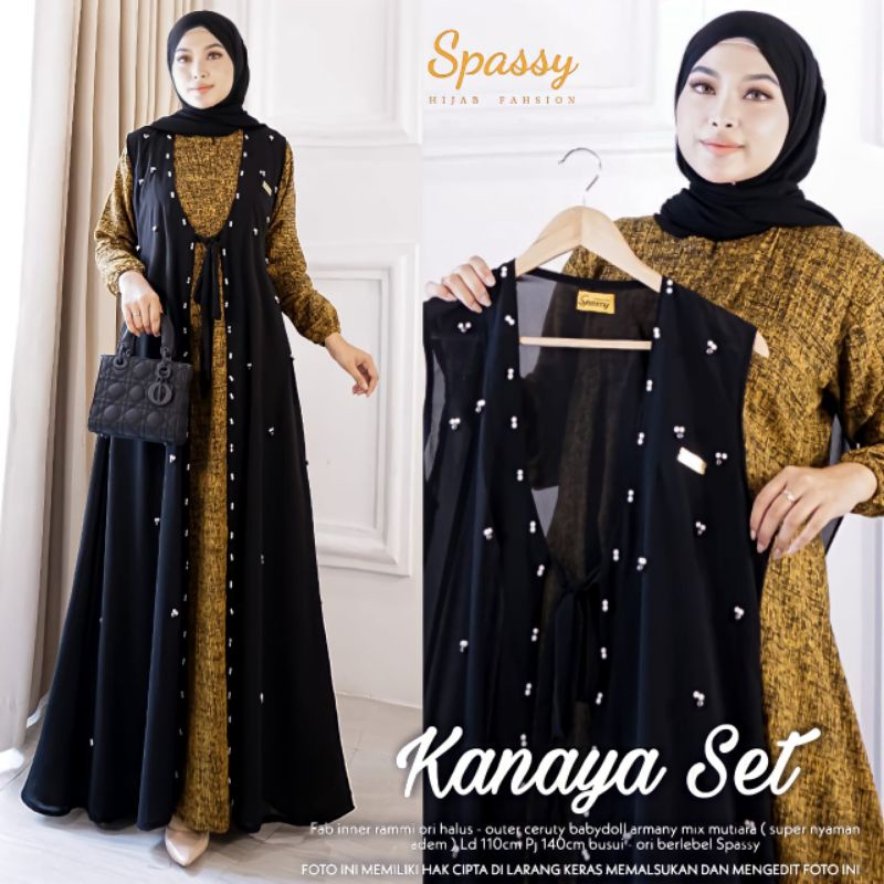 Kanaya GAMIS PANJANG WANITA KEKINIAN CANTIK ORI BY SPASSY
