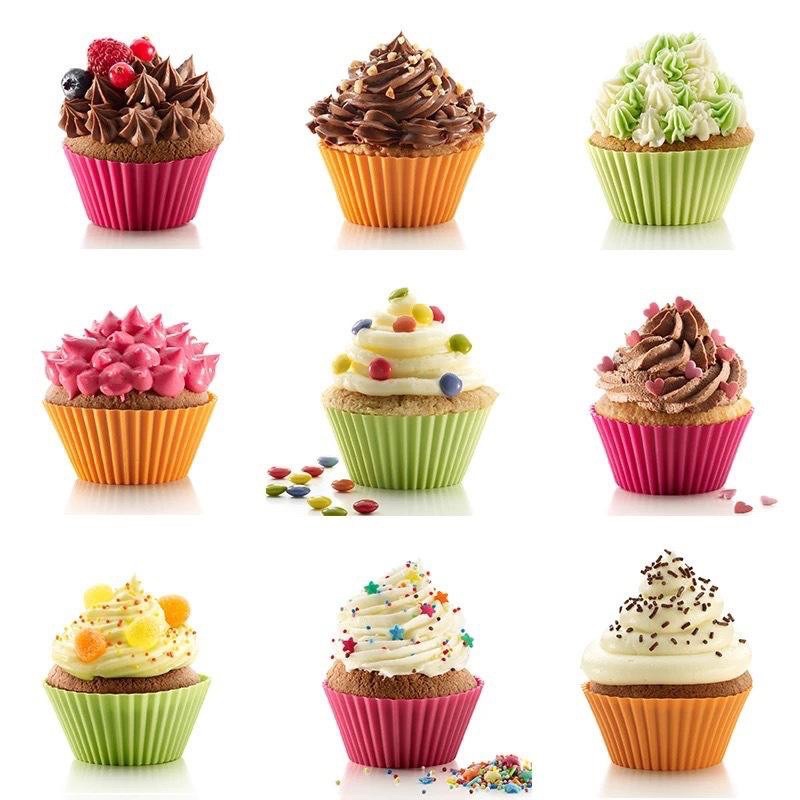 [UNIK88] Cetakan Silikon Kue Cupcake Muffin Puding Cake Decoration