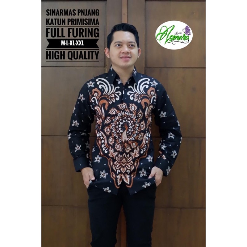 BATIK PRIA SINARMAS LAPIS FURING KATUN HALUS SRAGENAN SIZE M-XXL HIGH QUALITY